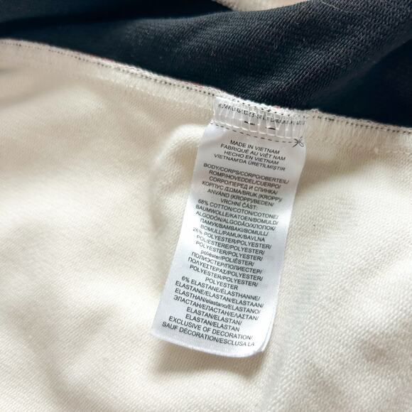 Lauren Ralph Lauren Cream Zip Active Jacket Rust Brown Trim Size Large - Picture 9 of 9